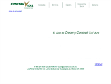Tablet Screenshot of construval.com.mx